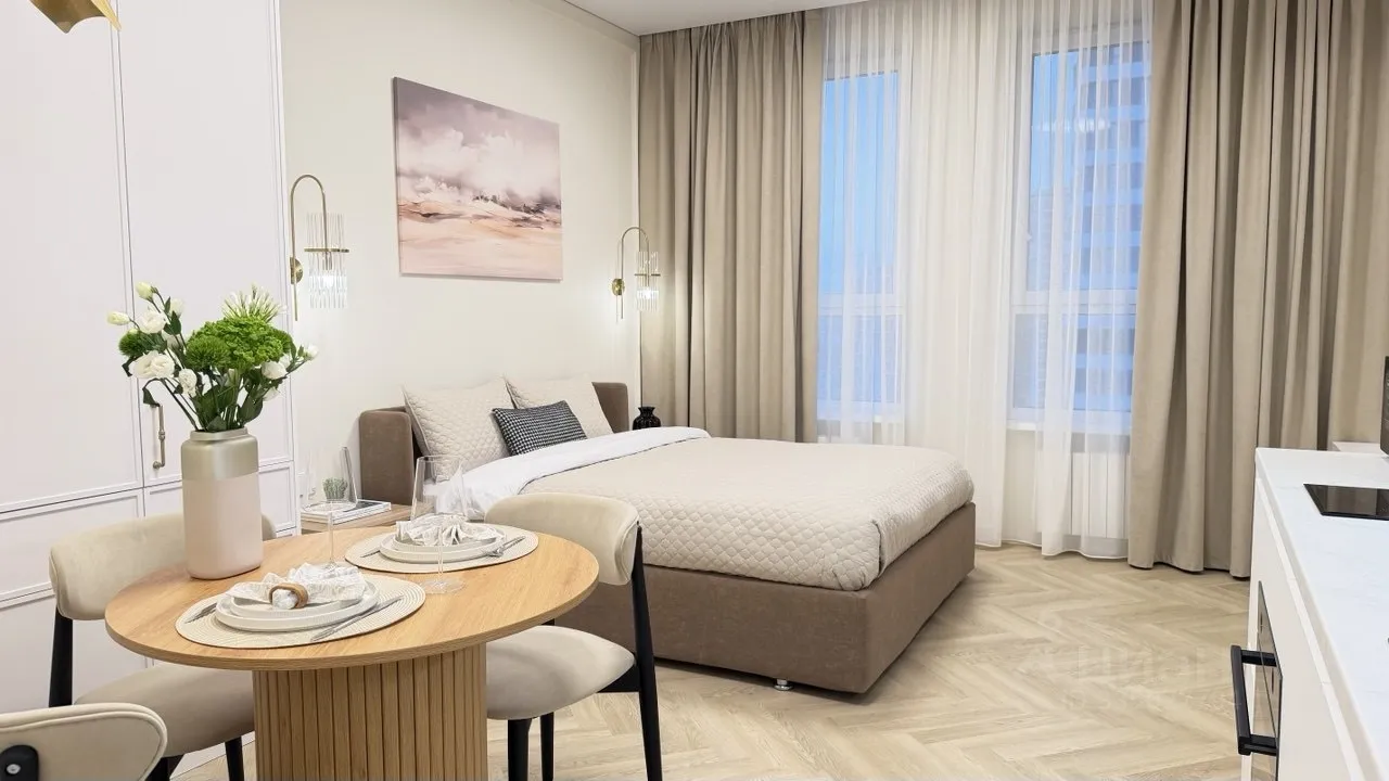 Студия, 30 м², 17/24 этаж
