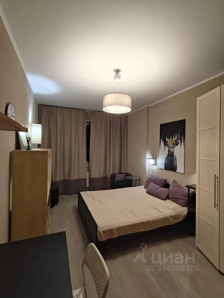 1-комн. квартира, 43 м², 38/45 этаж
