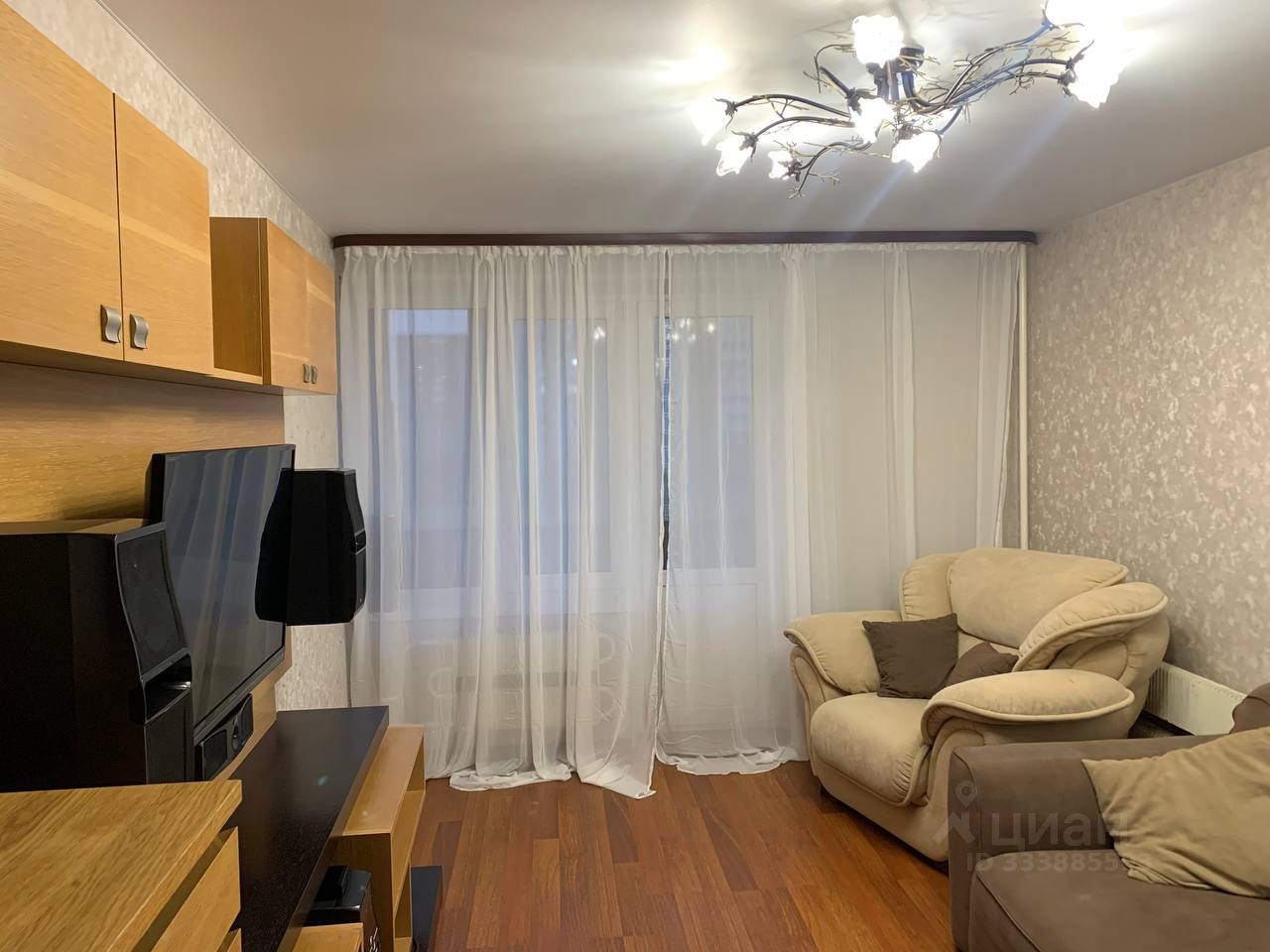 2-комн. квартира, 54 м², 8/16 этаж