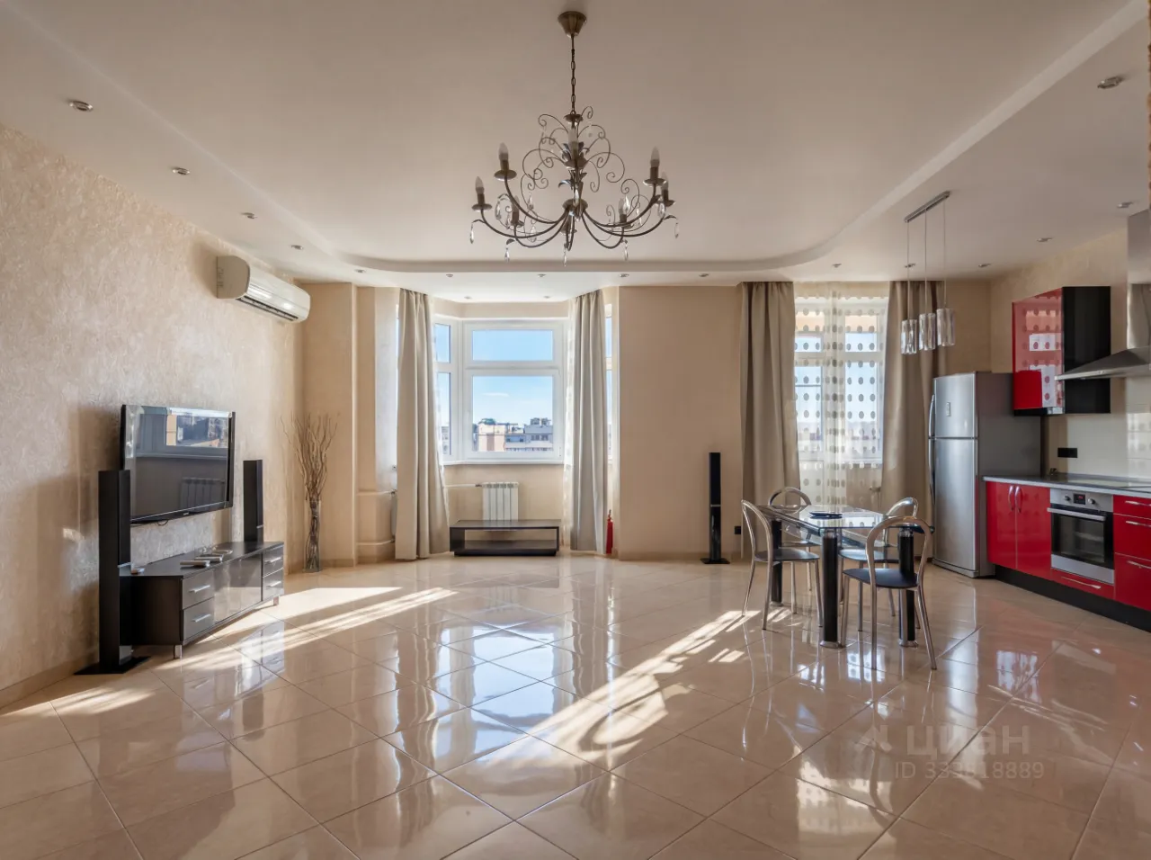3-комн. квартира, 110 м², 15/17 этаж