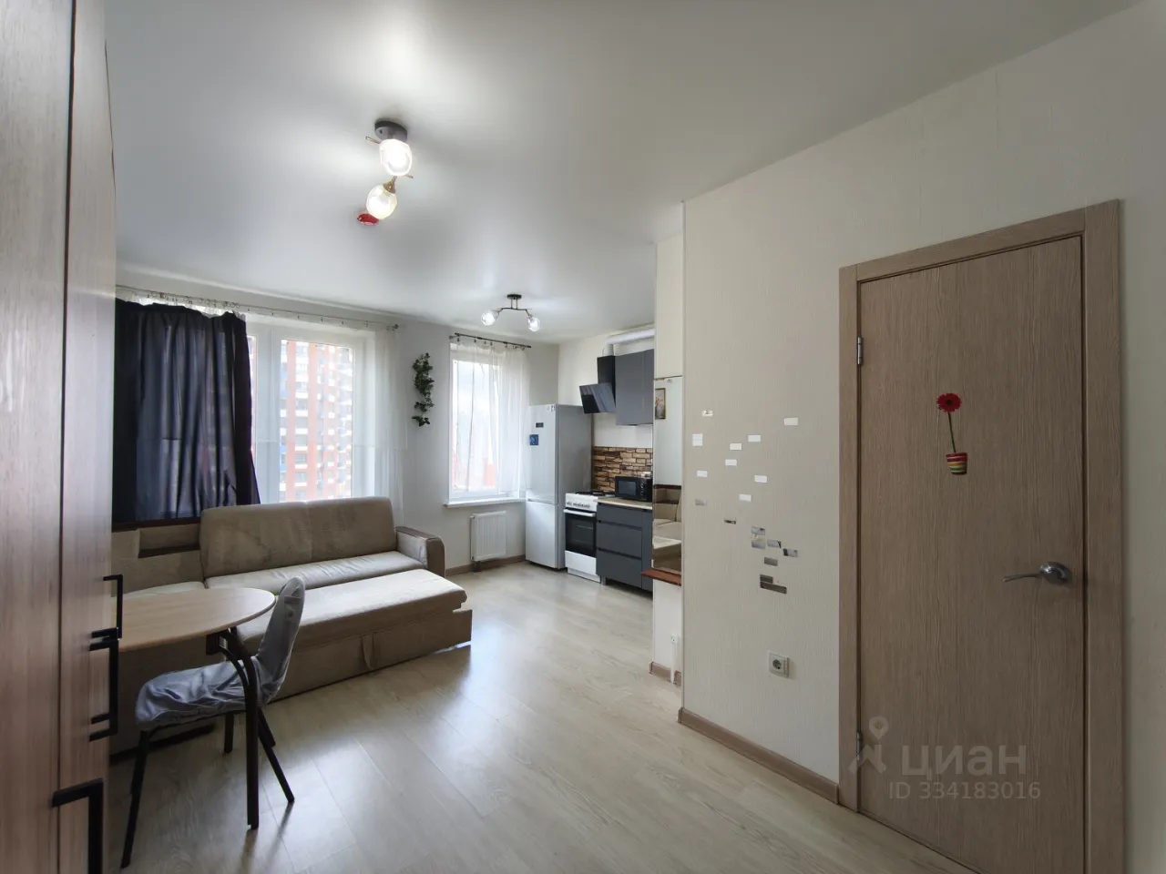Студия, 25 м², 9/17 этаж