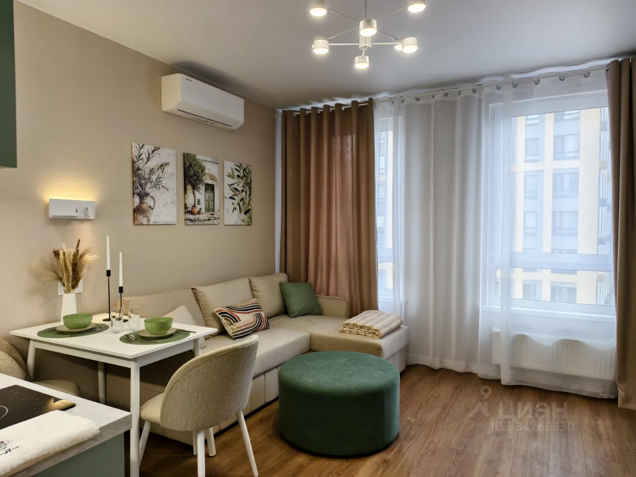 Студия, 22,8 м², 13/25 этаж