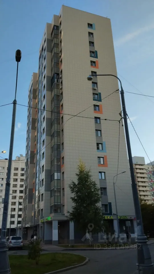 1-комн. квартира, 37,5 м², 10/19 этаж