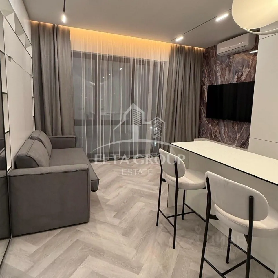 Студия, 30 м², 6/18 этаж