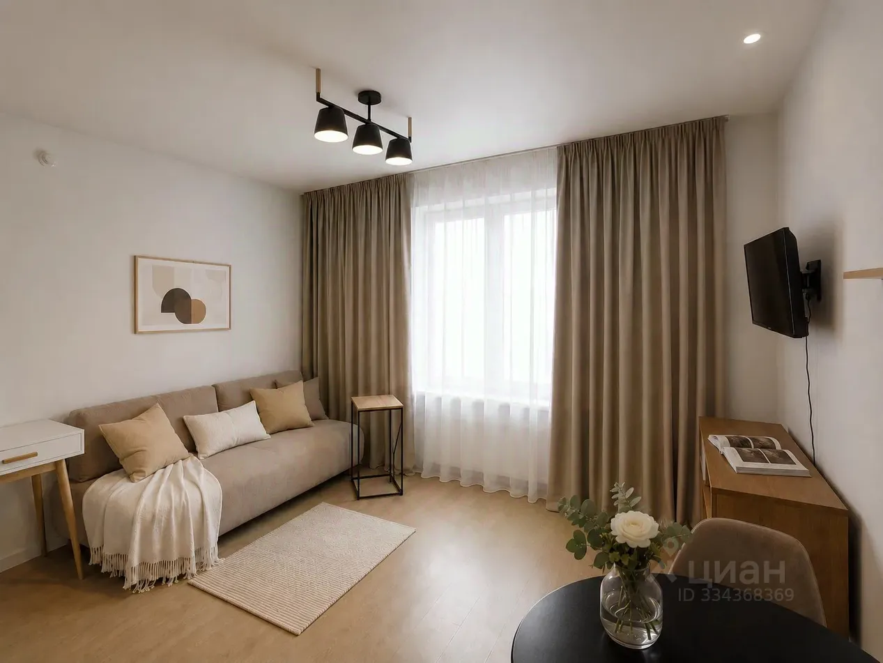 Студия, 23,5 м², 23/33 этаж