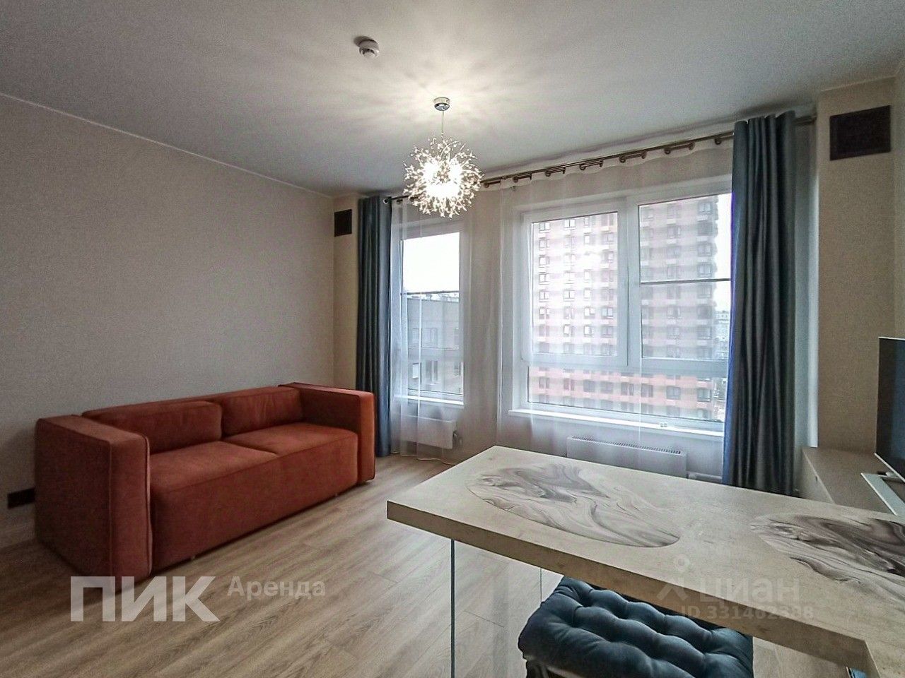 Студия, 25 м², 15/34 этаж
