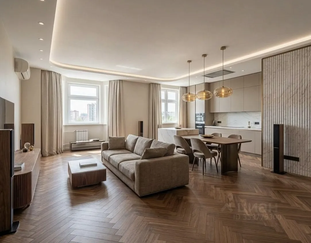 3-комн. квартира, 123 м², 15/17 этаж