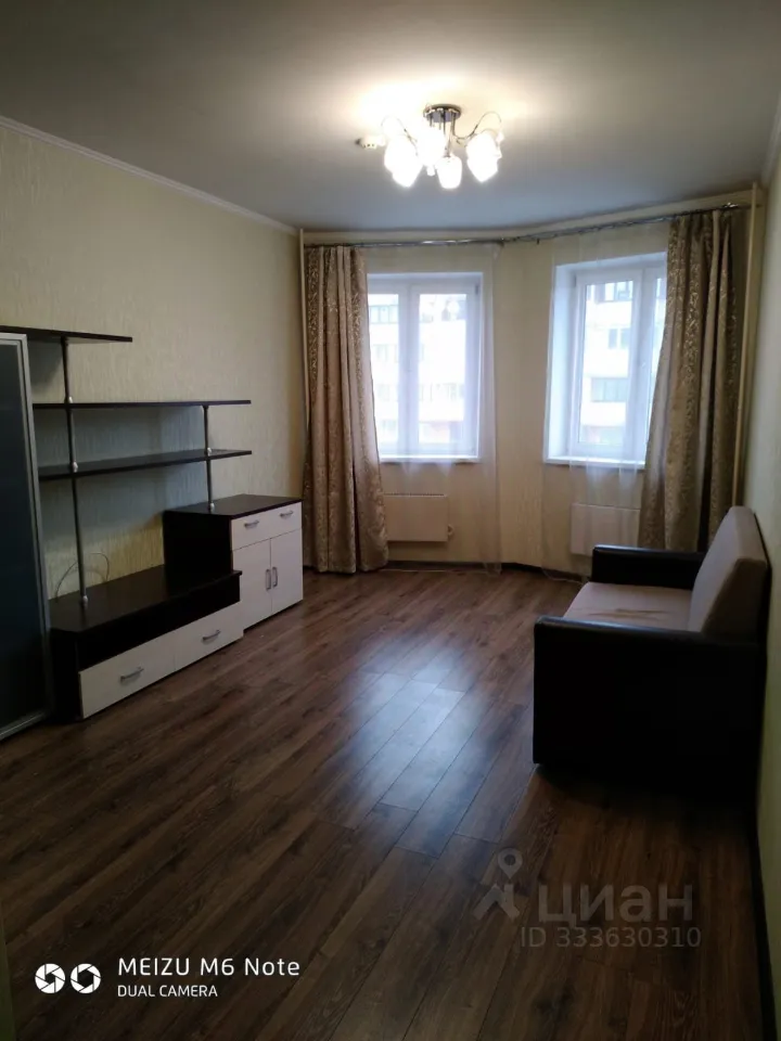 1-комн. квартира, 39,8 м², 8/17 этаж
