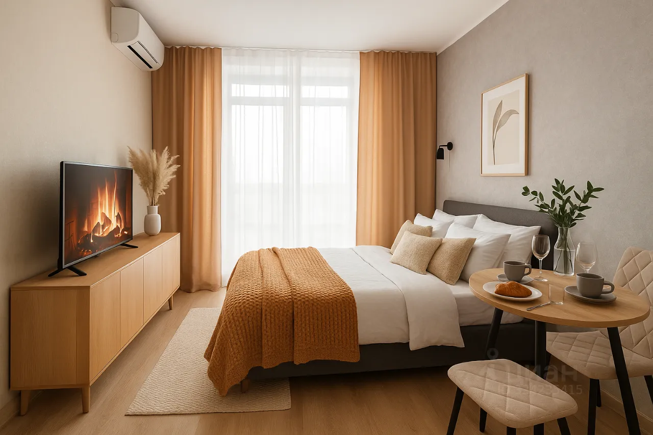 Студия, 19 м², 15/25 этаж