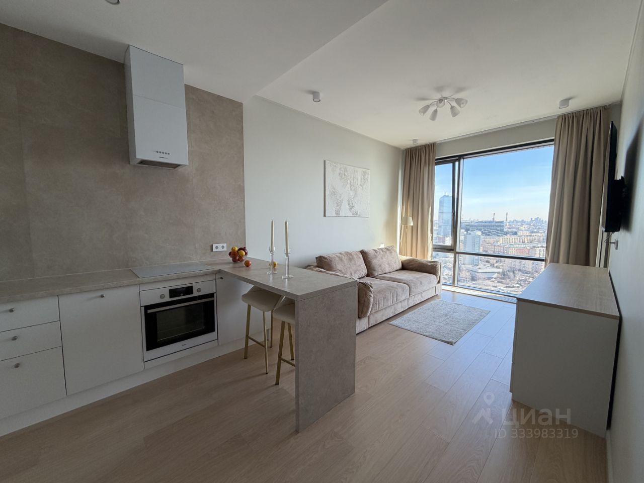 1-комн. квартира, 45 м², 30/31 этаж