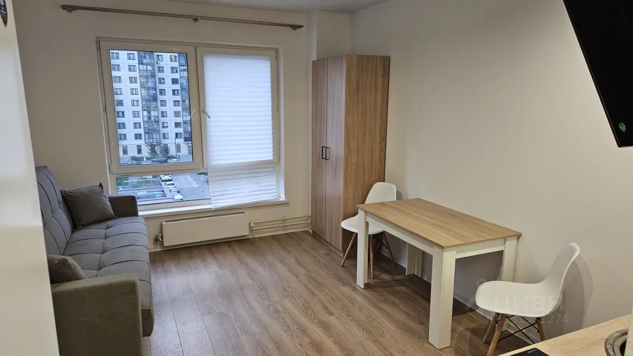 Студия, 20 м², 6/19 этаж