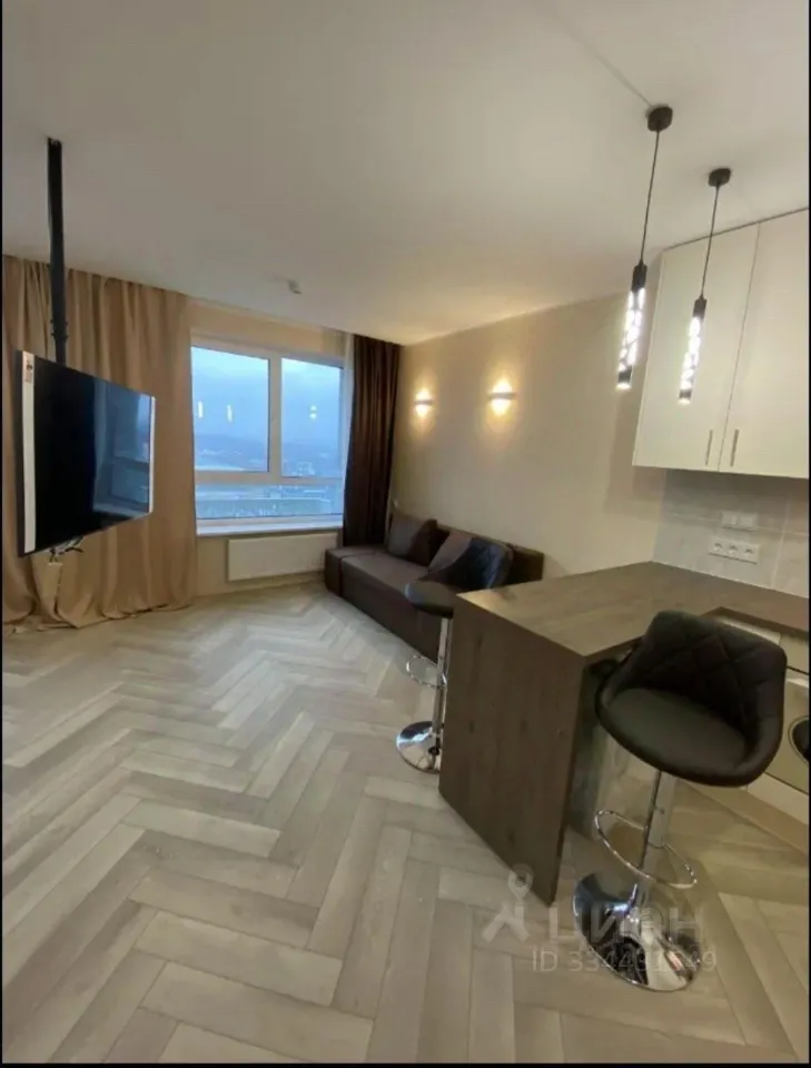 1-комн. квартира, 39,6 м², 20/31 этаж