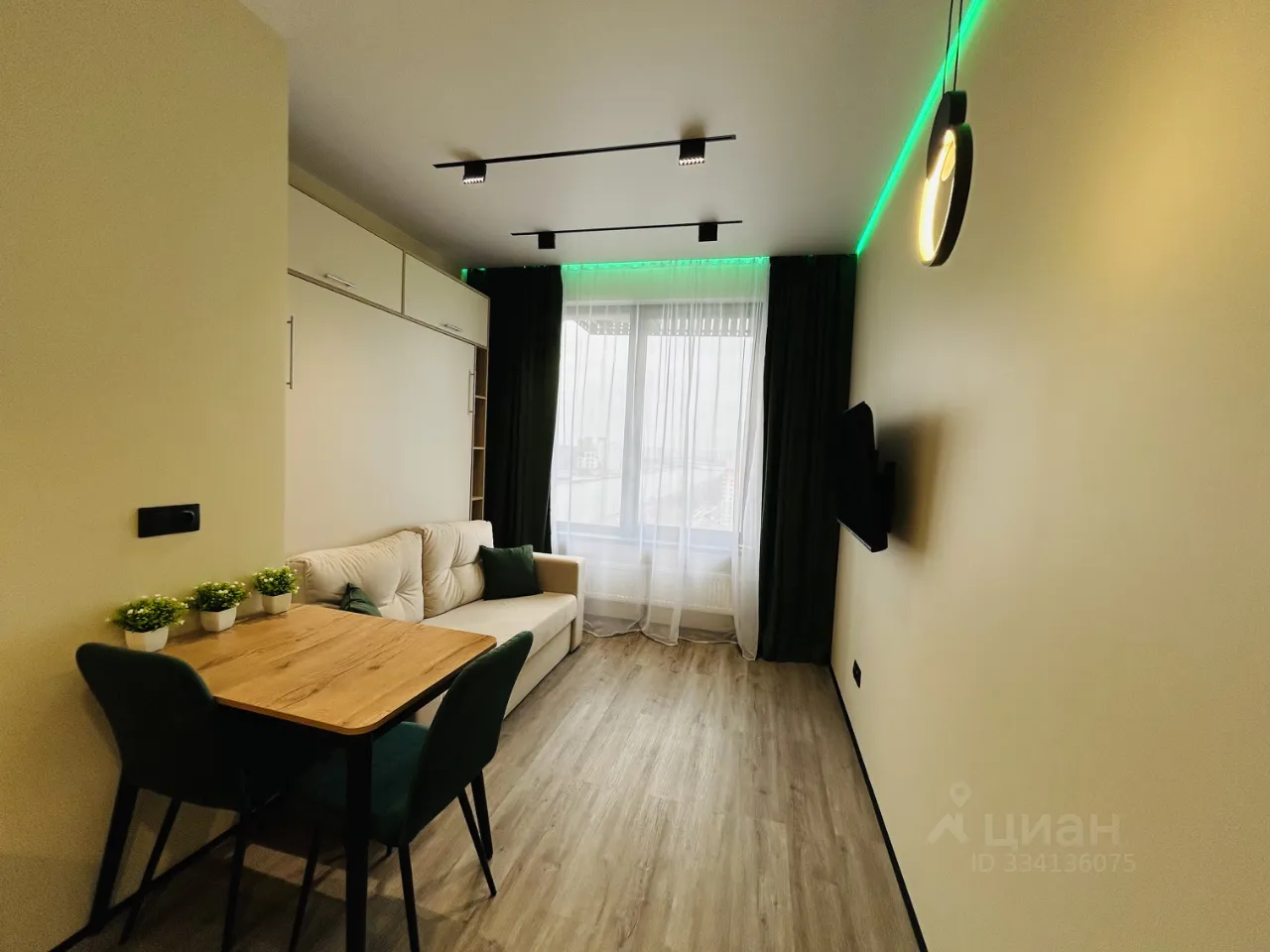 Студия, 21,4 м², 15/26 этаж