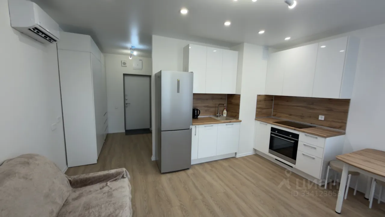 Студия, 25 м², 3/12 этаж
