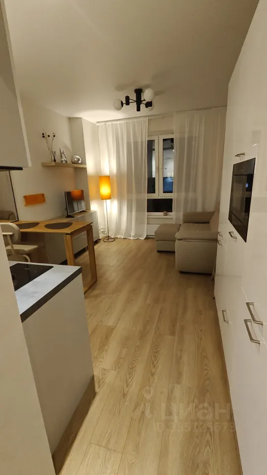 Студия, 20 м², 10/38 этаж