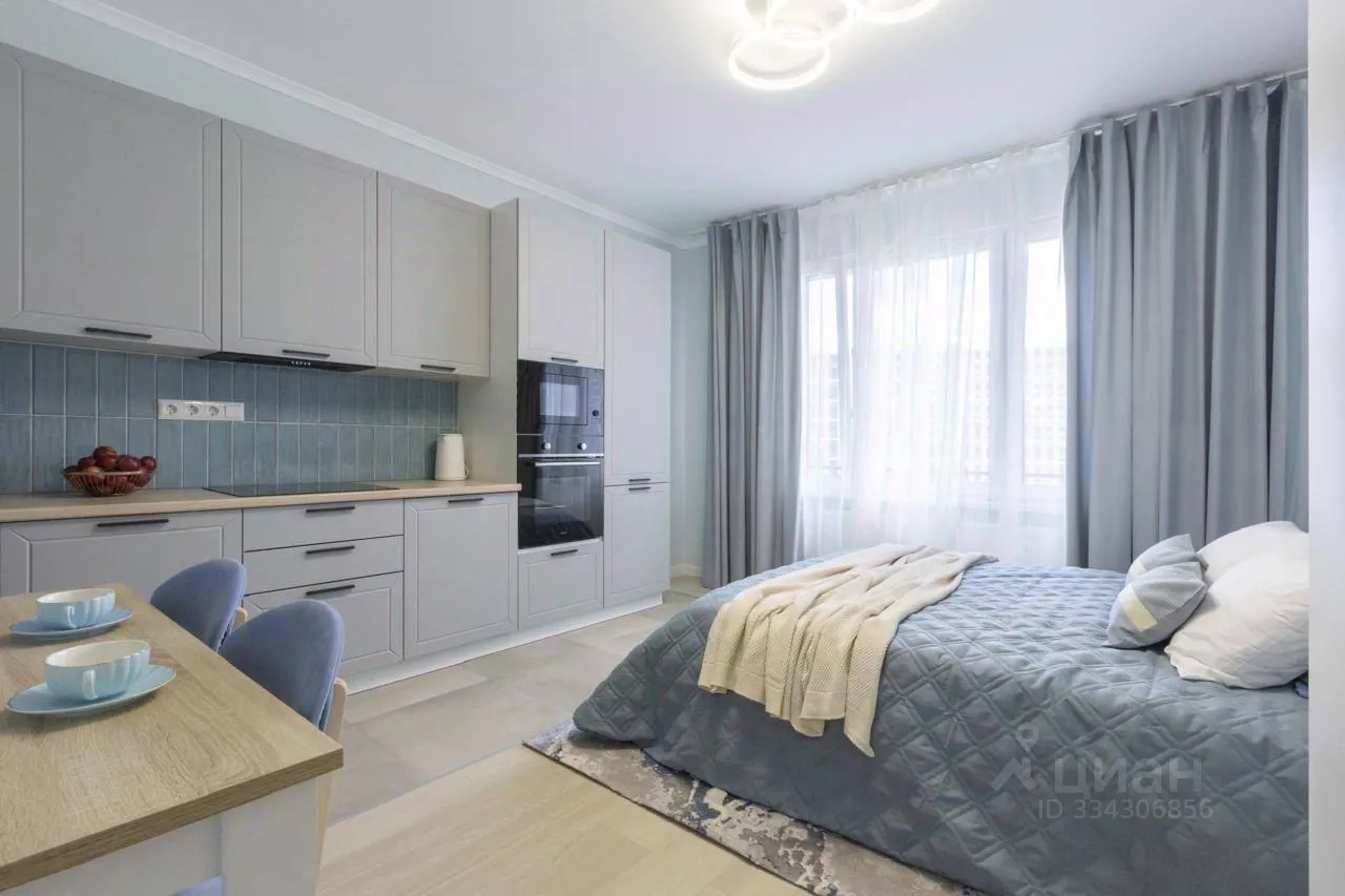 Студия, 24,4 м², 15/29 этаж