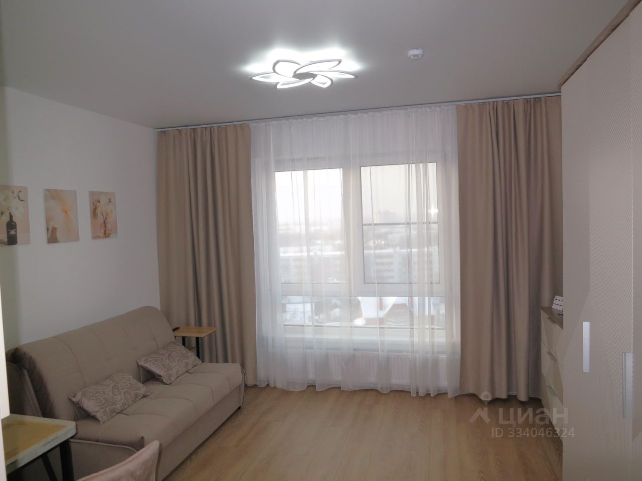 Студия, 23,4 м², 10/17 этаж