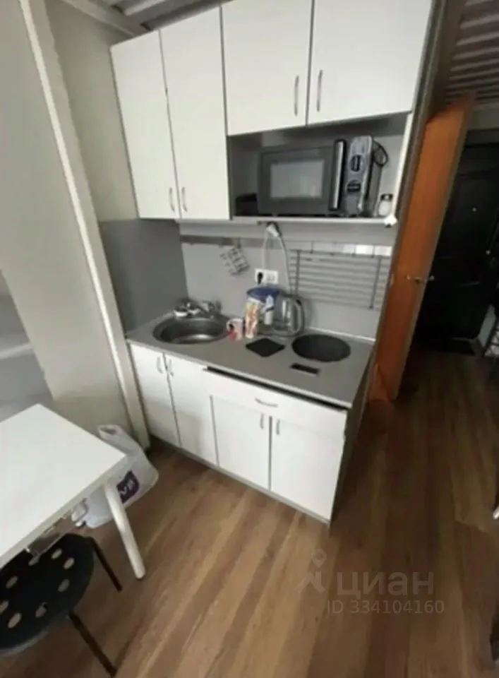 Студия, 15 м², 3/6 этаж
