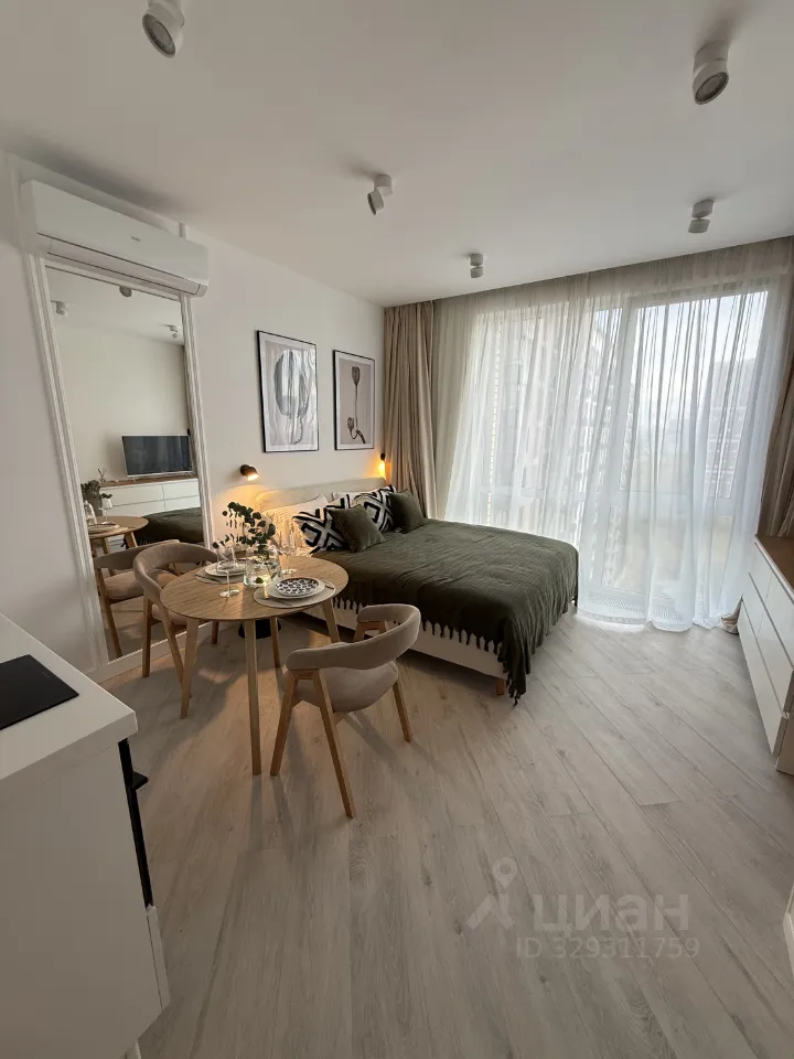 Студия, 25 м², 19/22 этаж