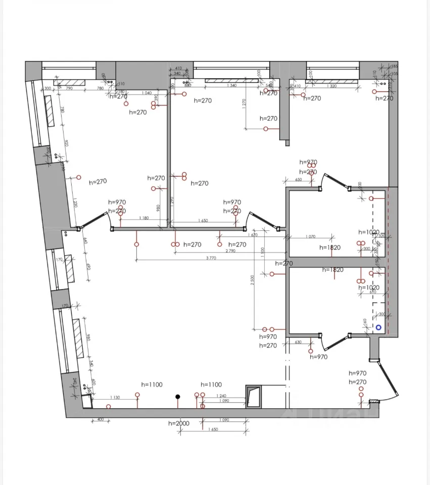 3-комн. квартира, 63 м², 33/33 этаж