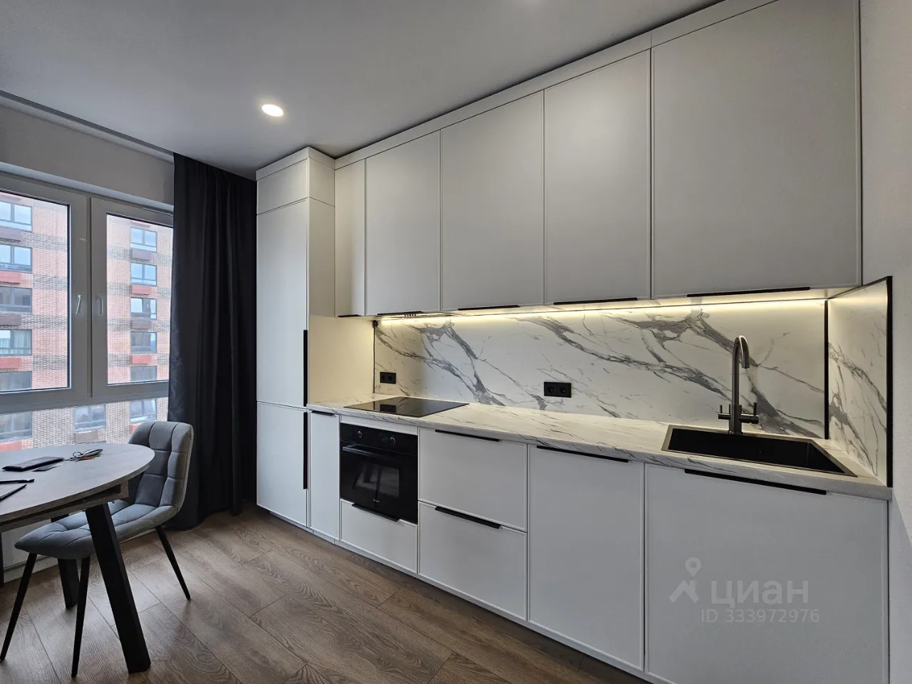 Студия, 34 м², 31/33 этаж
