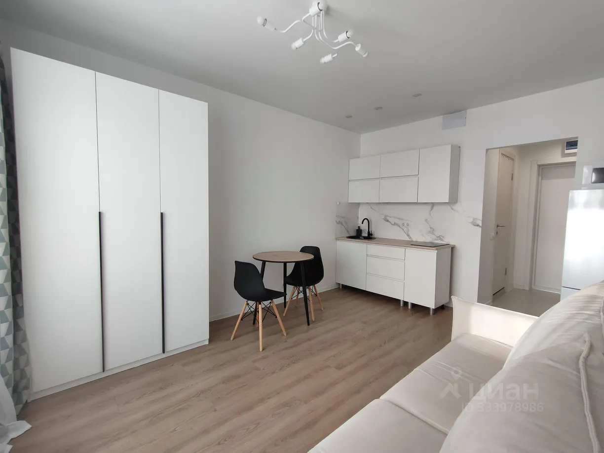 Студия, 20 м², 22/23 этаж