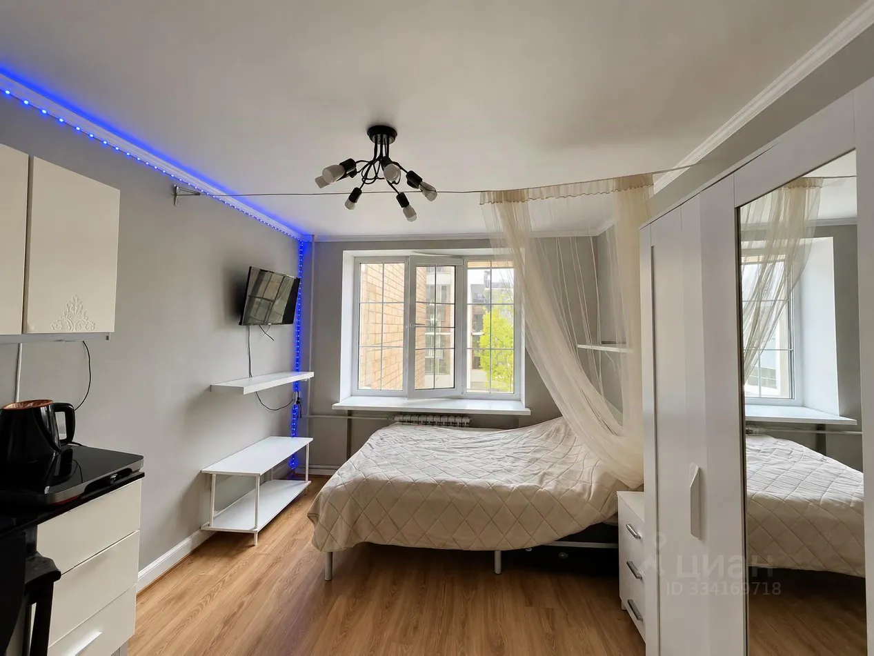 Студия, 17,5 м², 4/5 этаж