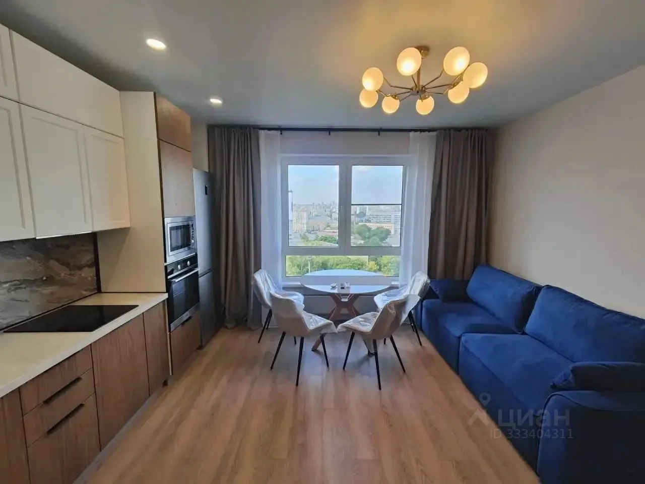 3-комн. квартира, 50,4 м², 13/33 этаж