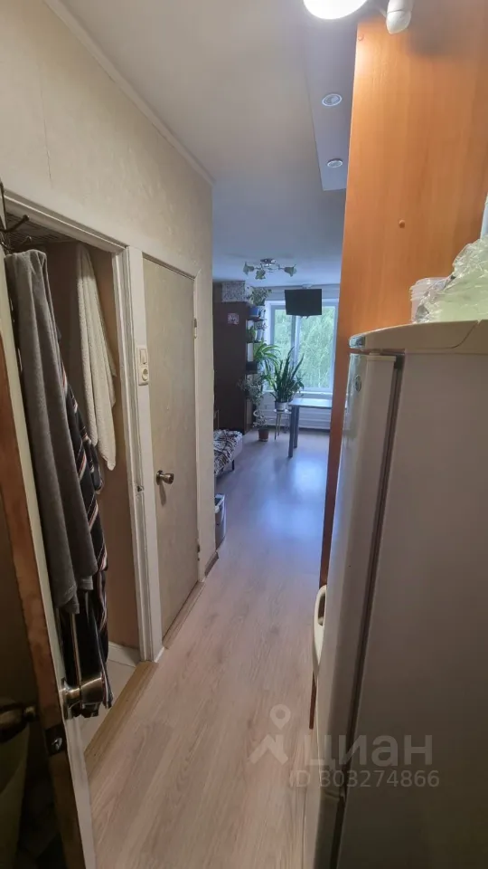 Студия, 19,2 м², 6/16 этаж