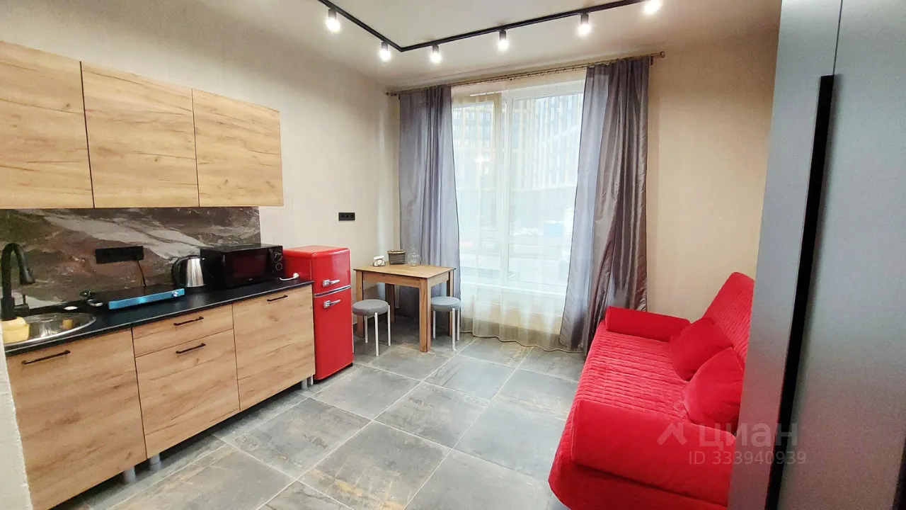 Студия, 20 м², 1/15 этаж