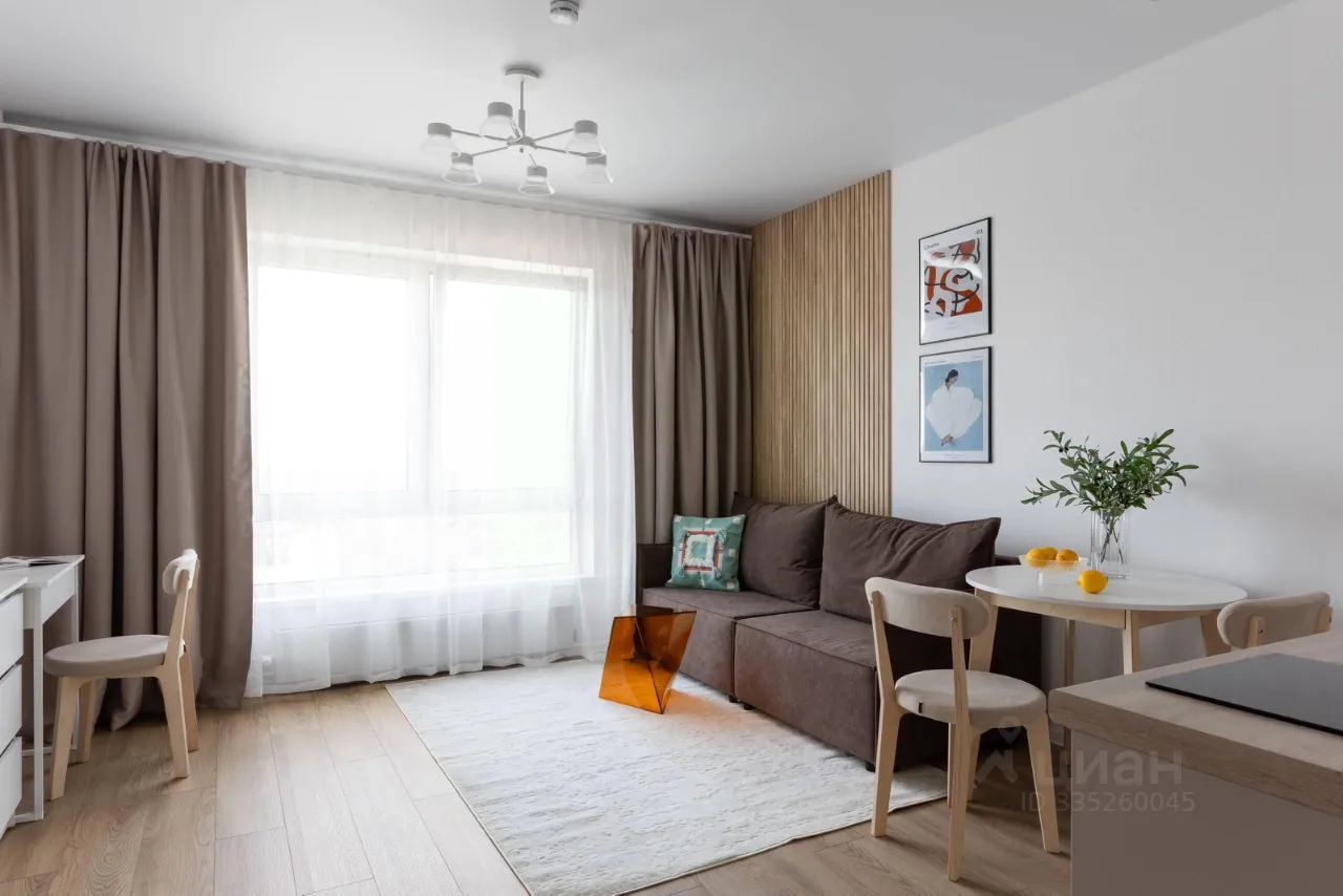 Студия, 23 м², 19/33 этаж