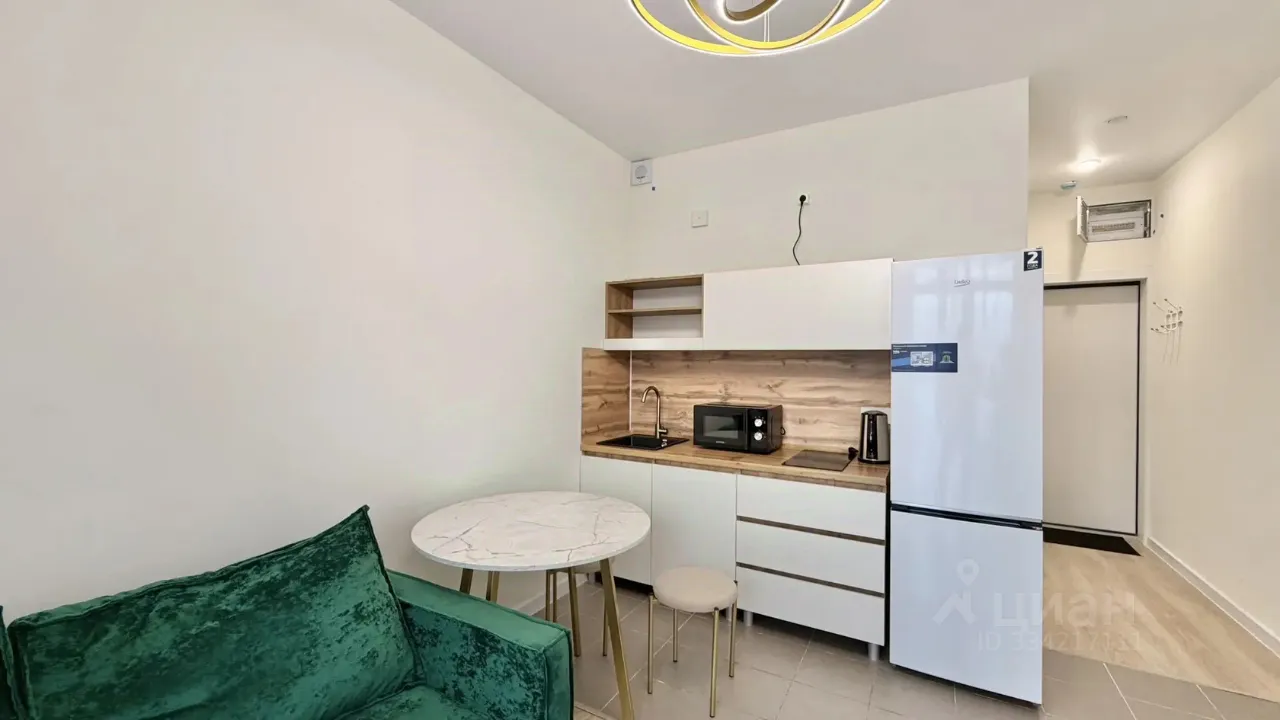 Студия, 22,5 м², 15/16 этаж