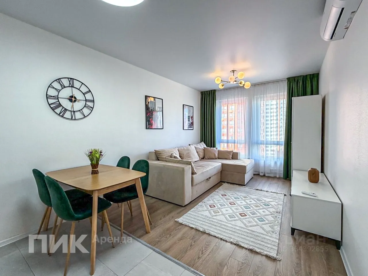 3-комн. квартира, 56 м², 13/33 этаж