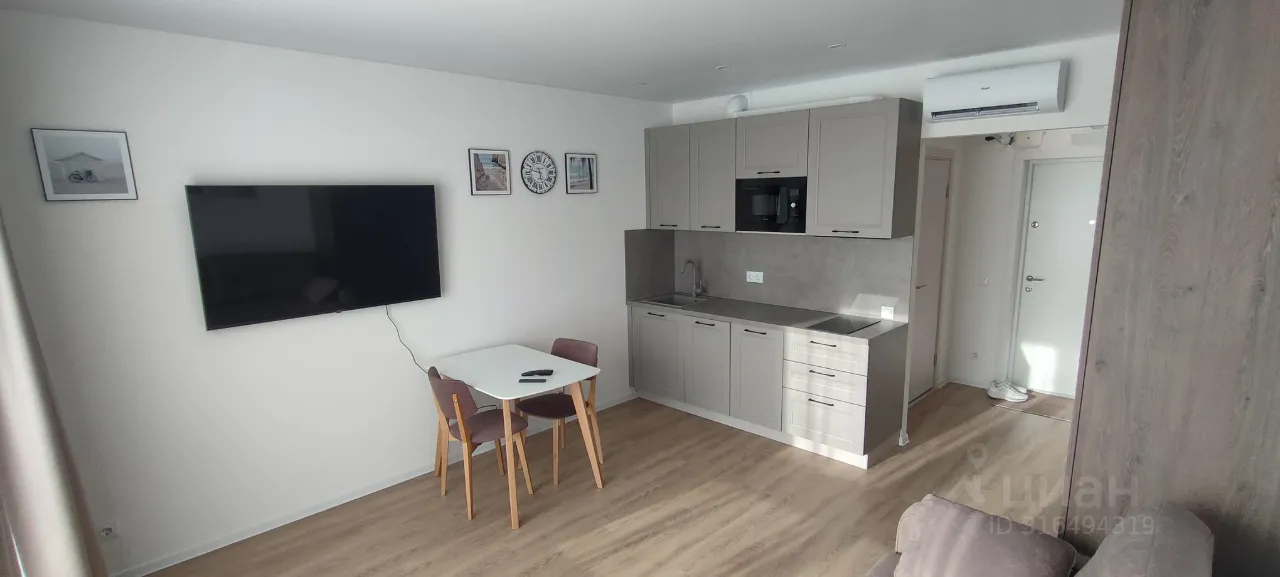 Студия, 25 м², 28/33 этаж