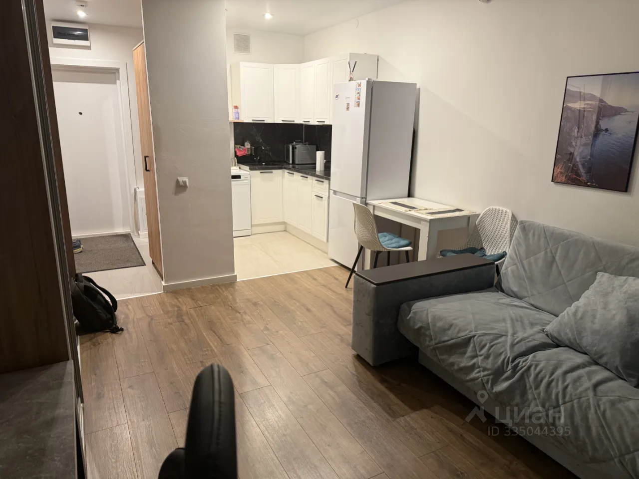 Студия, 27,5 м², 7/26 этаж