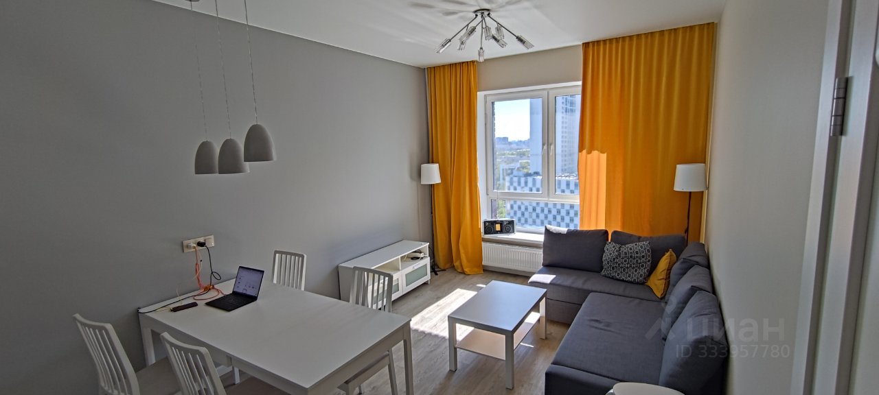 2-комн. квартира, 61,6 м², 22/22 этаж