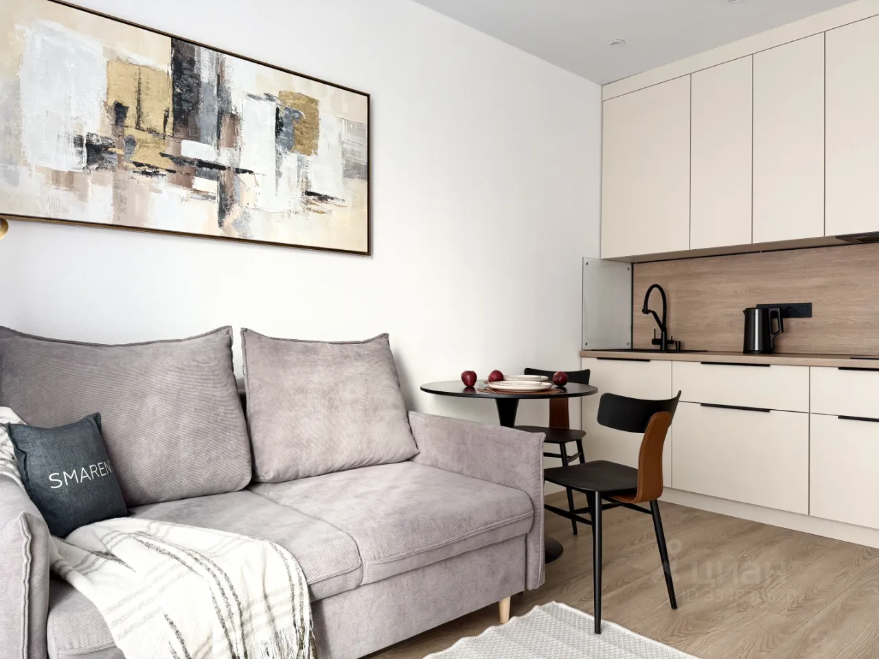 Студия, 19,4 м², 12/38 этаж