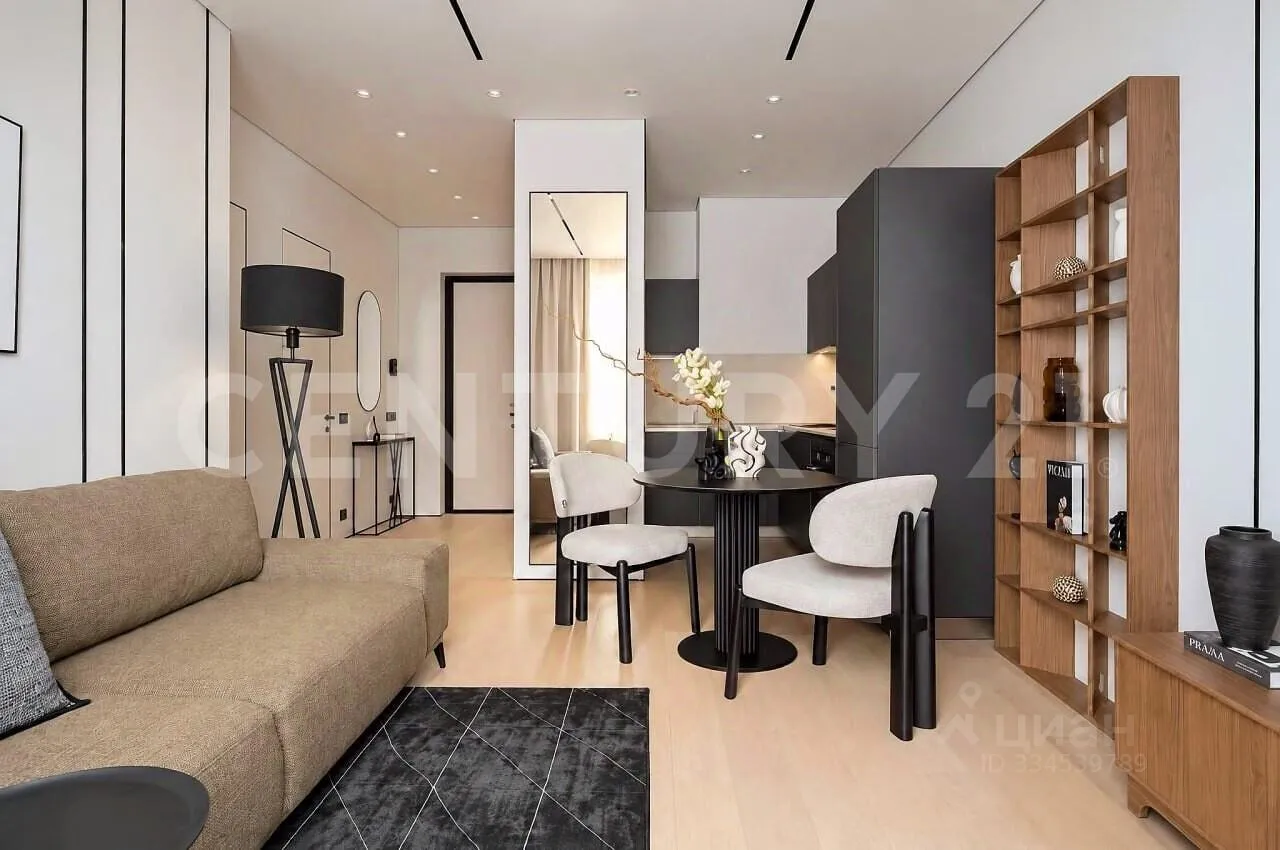 1-комн. квартира, 43,7 м², 3/23 этаж