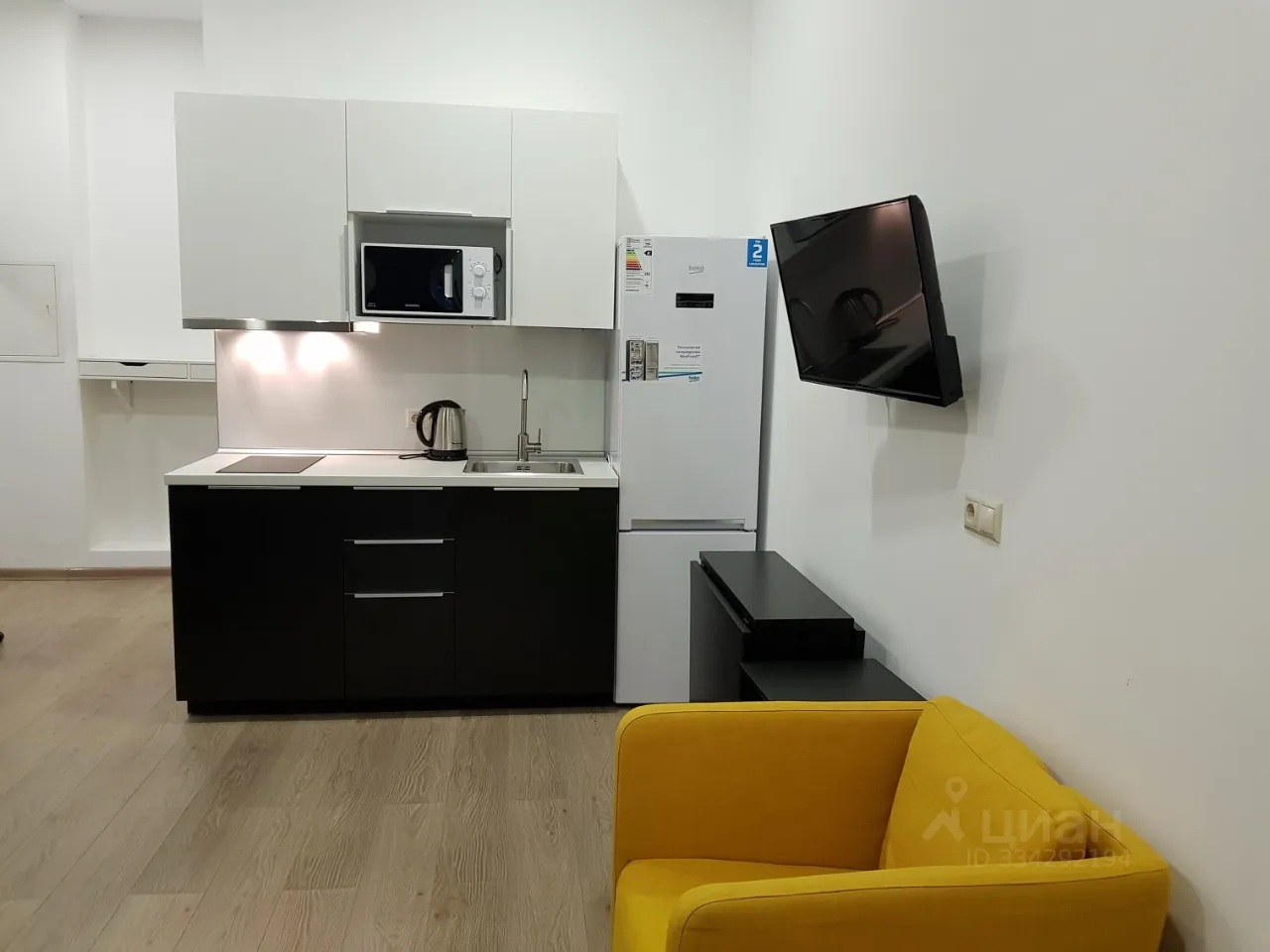Студия, 28 м², 2/7 этаж