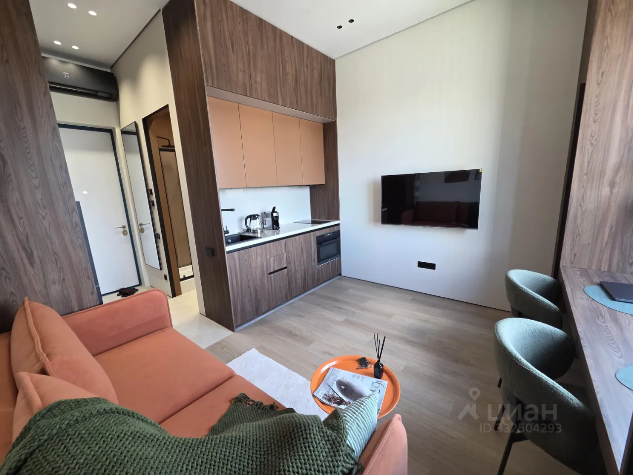Студия, 19,6 м², 21/31 этаж