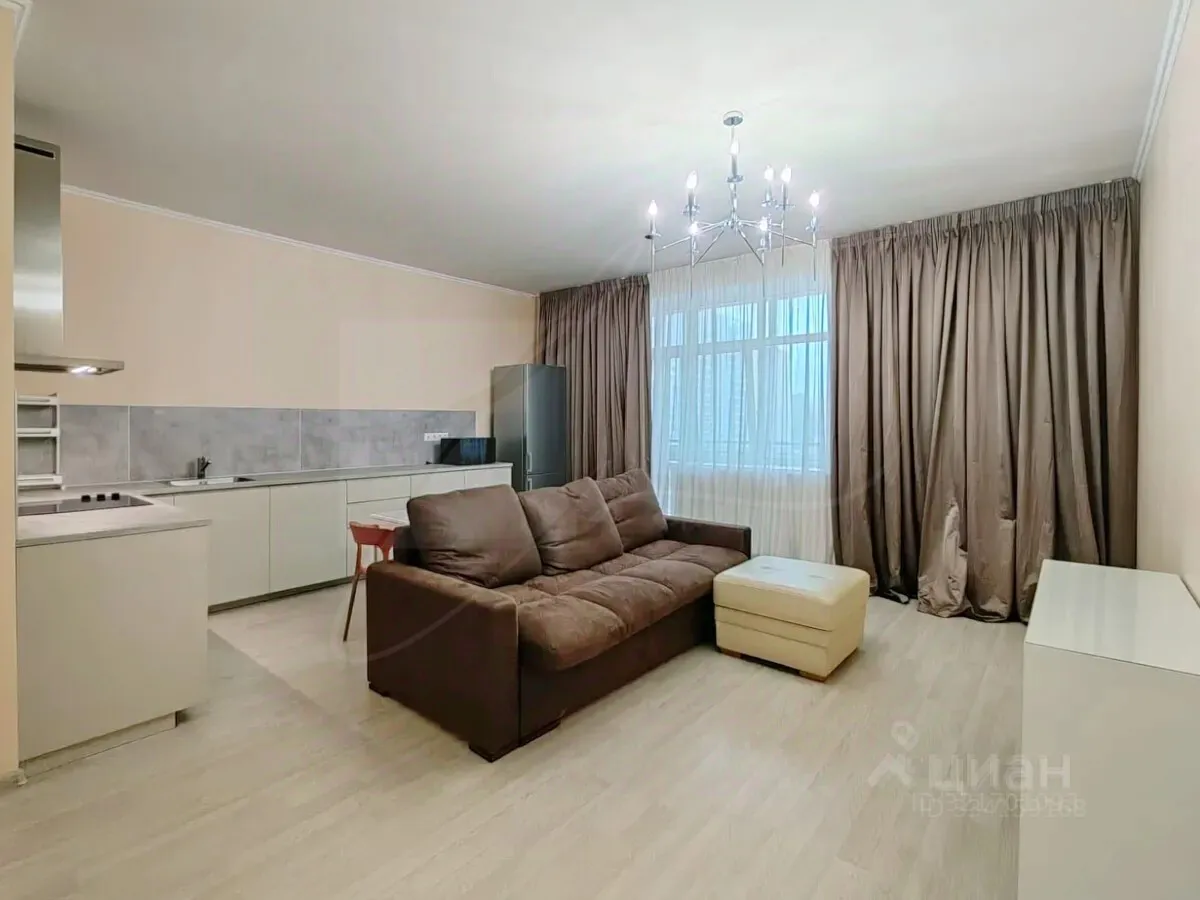 Студия, 40 м², 4/12 этаж
