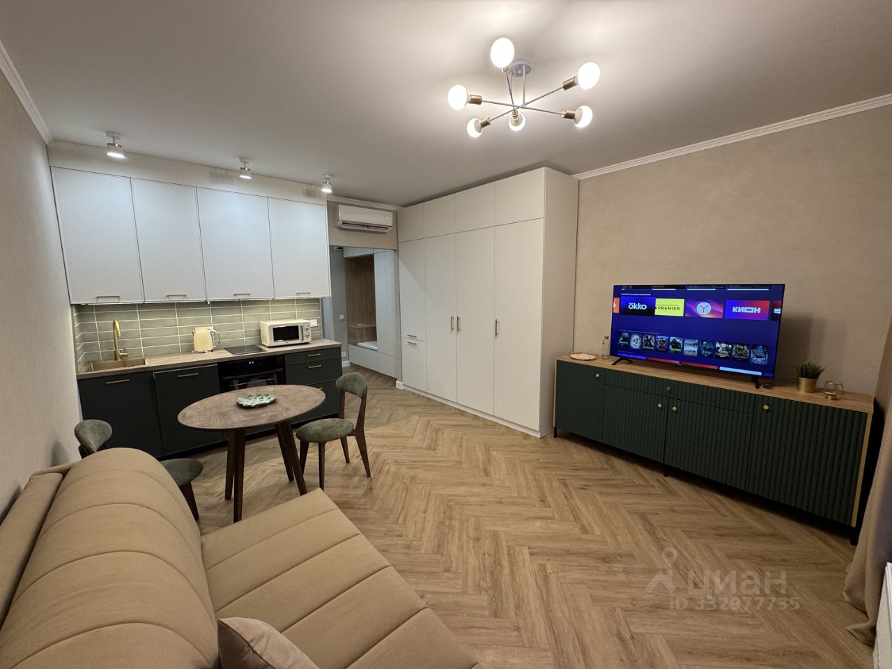 Студия, 26 м², 21/32 этаж