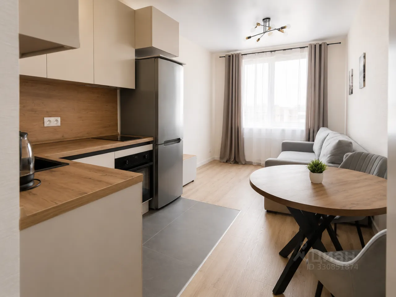 Студия, 21,6 м², 7/23 этаж