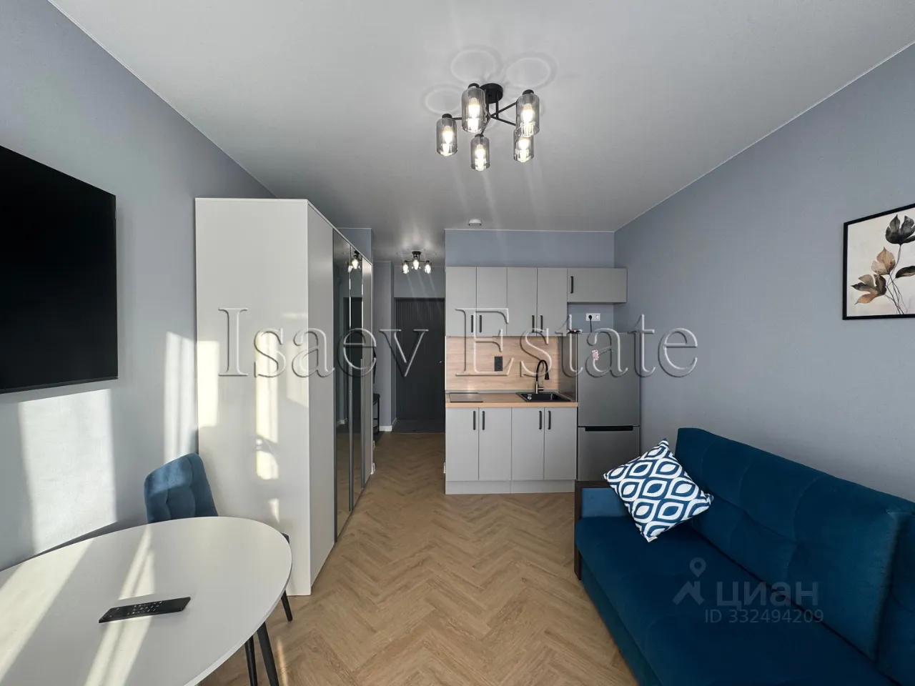 Студия, 20 м², 23/25 этаж