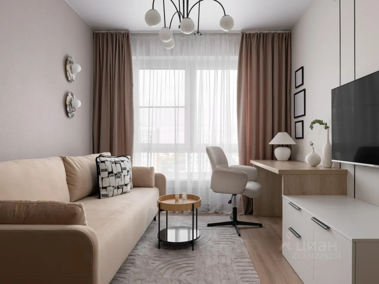 2-комн. квартира, 32 м², 28/33 этаж