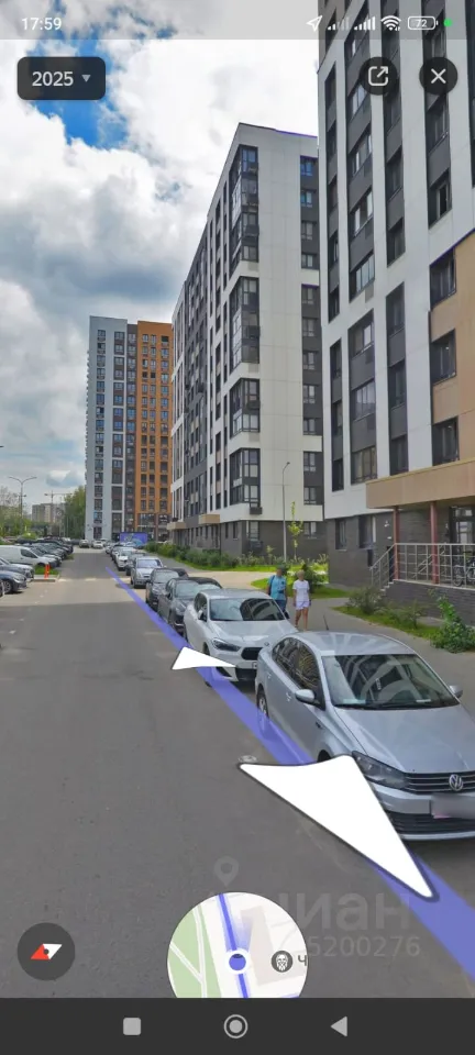 Студия, 25 м², 3/9 этаж
