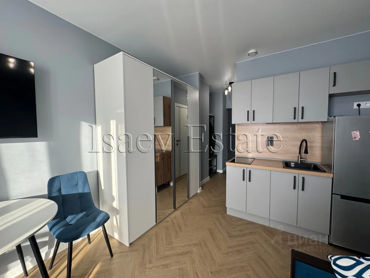 Студия, 20 м², 23/25 этаж