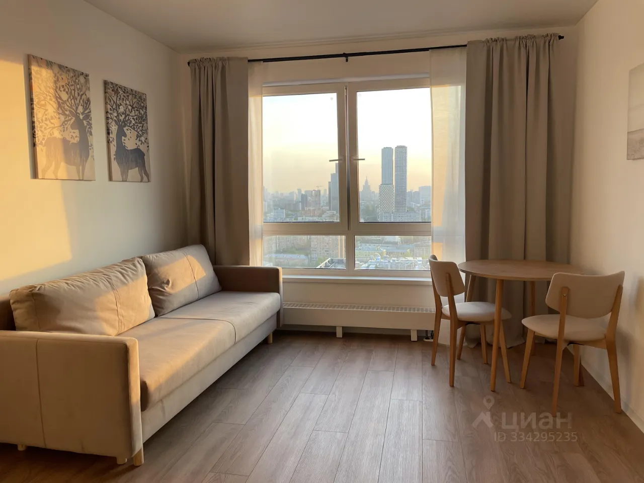 Студия, 21 м², 32/33 этаж