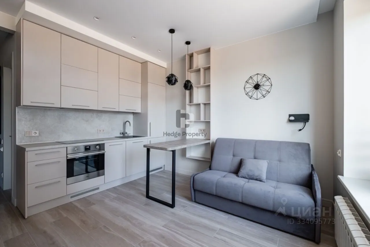 Студия, 34 м², 7/27 этаж