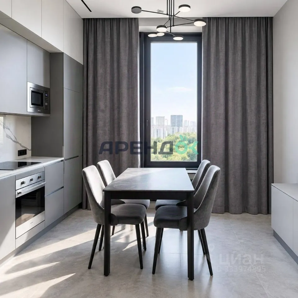 Студия, 35 м², 19/36 этаж
